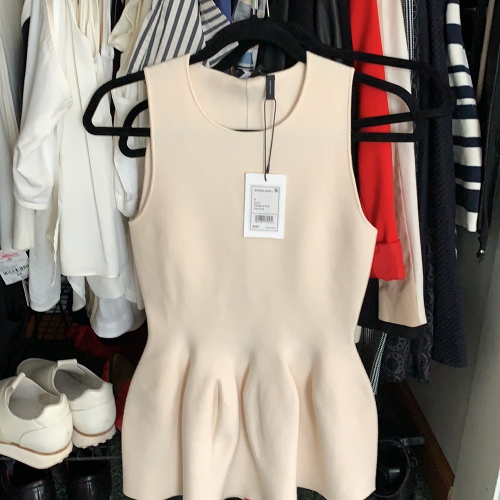BNWT theory off white shaped shell top - Picture 2 of 4